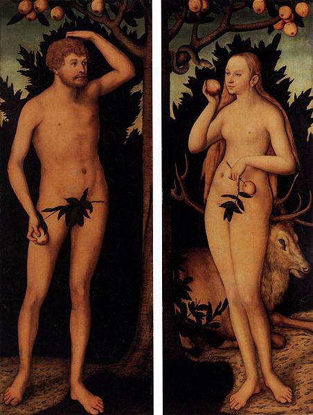 Lucas Cranach the Younger Adam and Eve